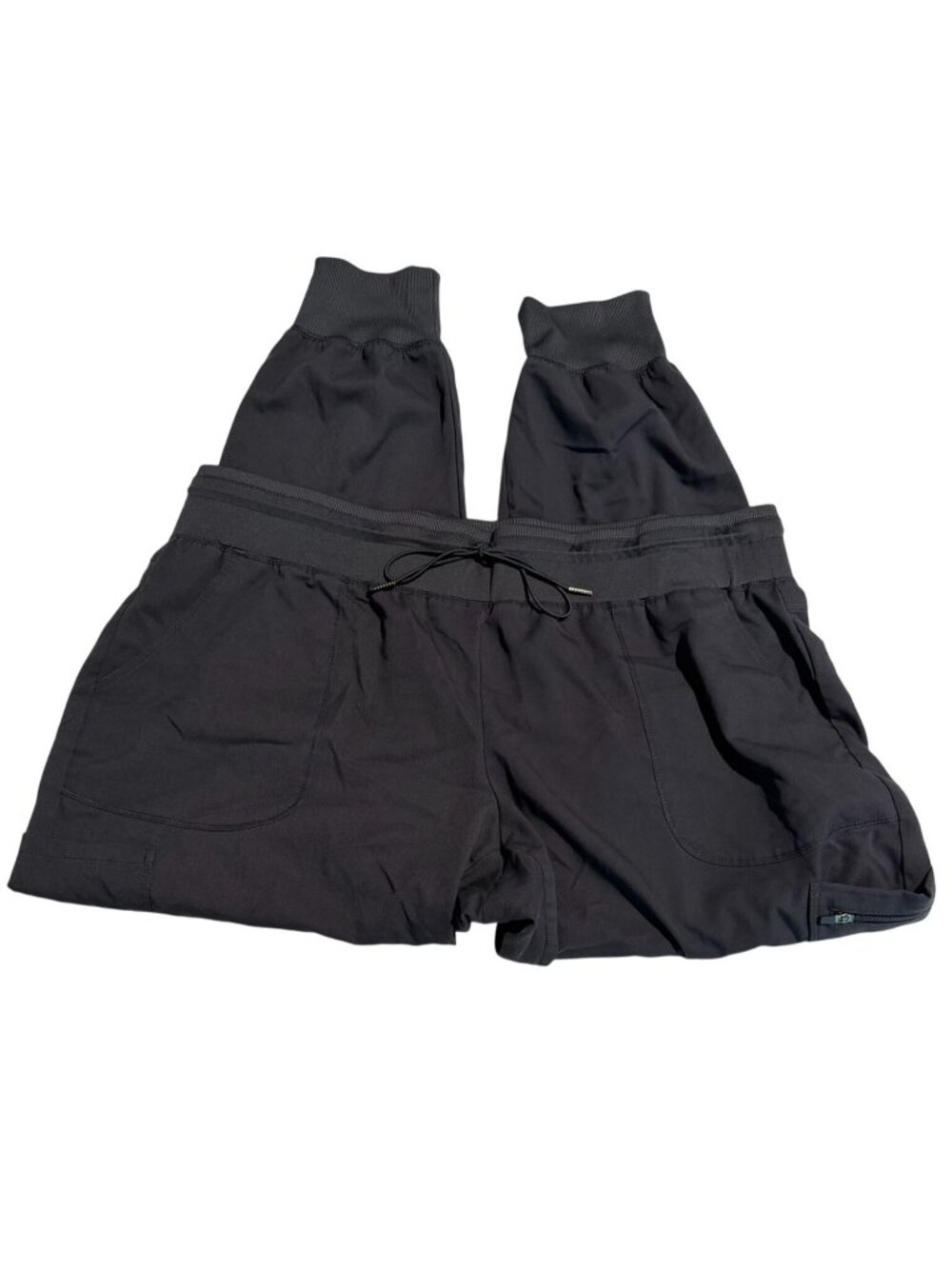 Greys Anatomy By Barco XLP Grey Spandex Stretch Jogger Scrub Pants With Pockets